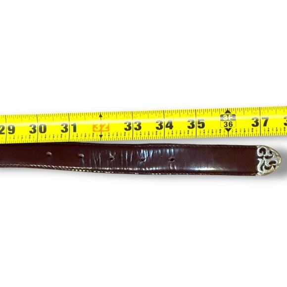 VTG Barse Western Belt Womens Santa Rosa Leather Oxblood Cowgirl Country Sz M main image 4